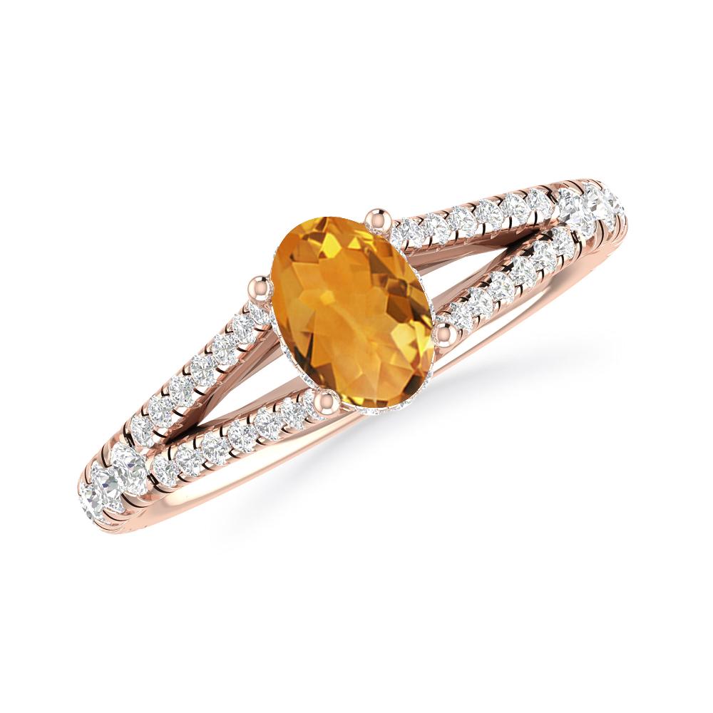 Rose Gold - Citrine