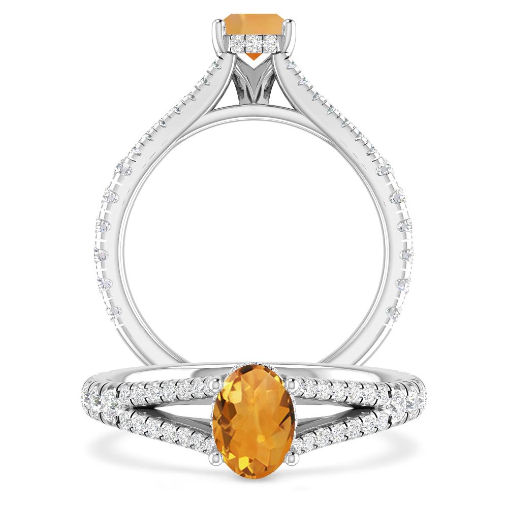 White Gold - Citrine