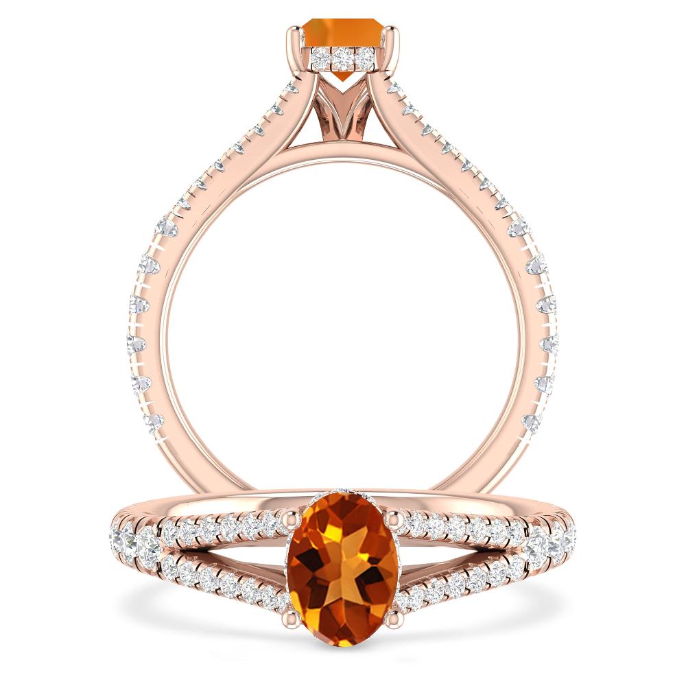 Rose Gold - Citrine