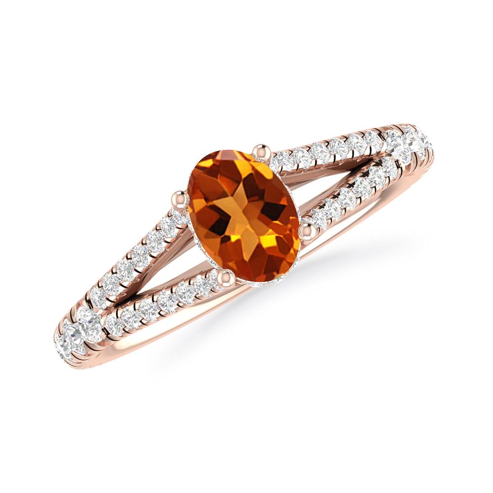 Rose Gold - Citrine