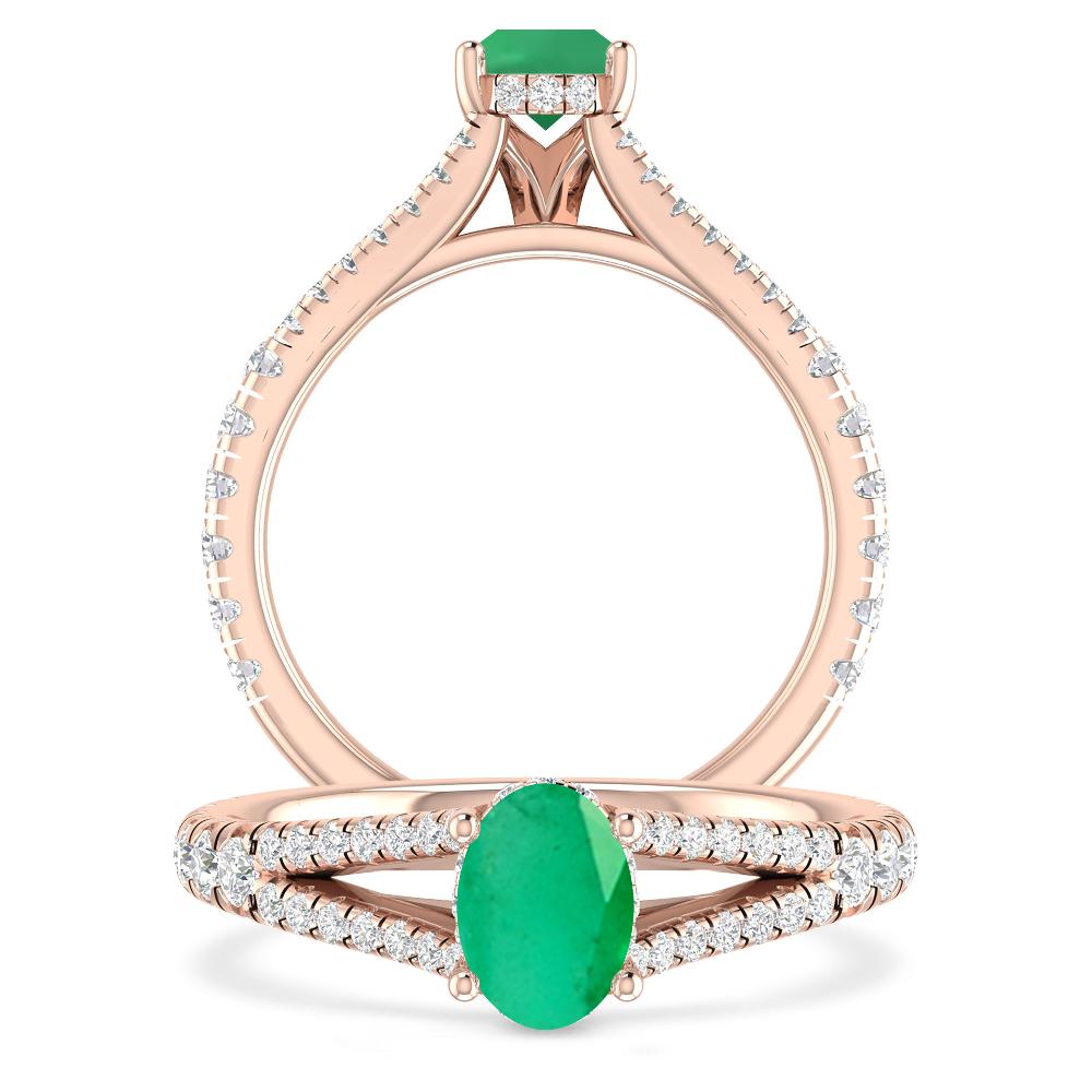 Rose Gold - Emerald