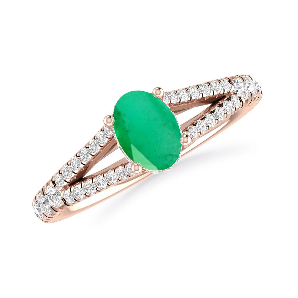 Rose Gold - Emerald