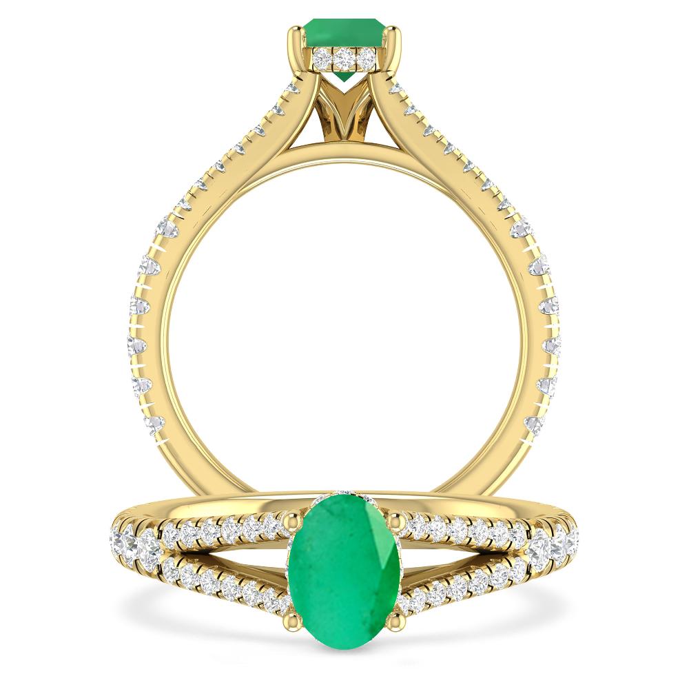 Yellow Gold - Emerald