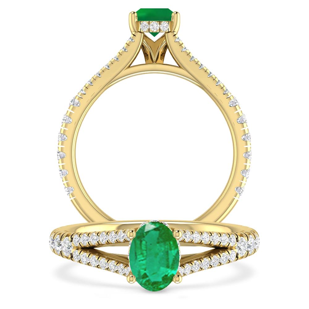 Yellow Gold - Emerald