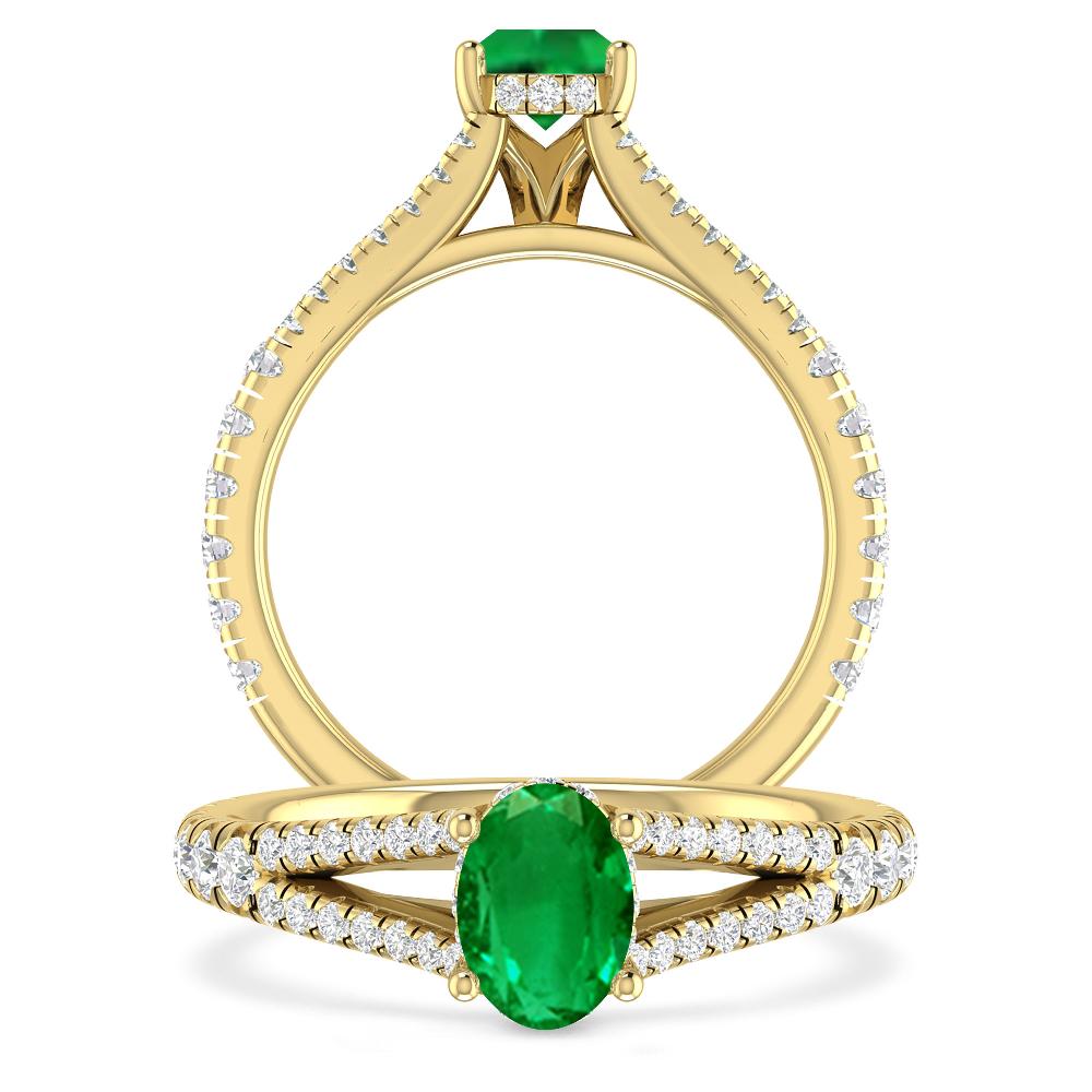 Yellow Gold - Emerald