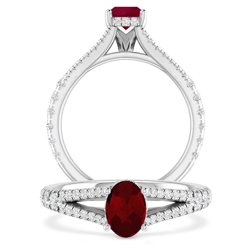 White Gold - Garnet