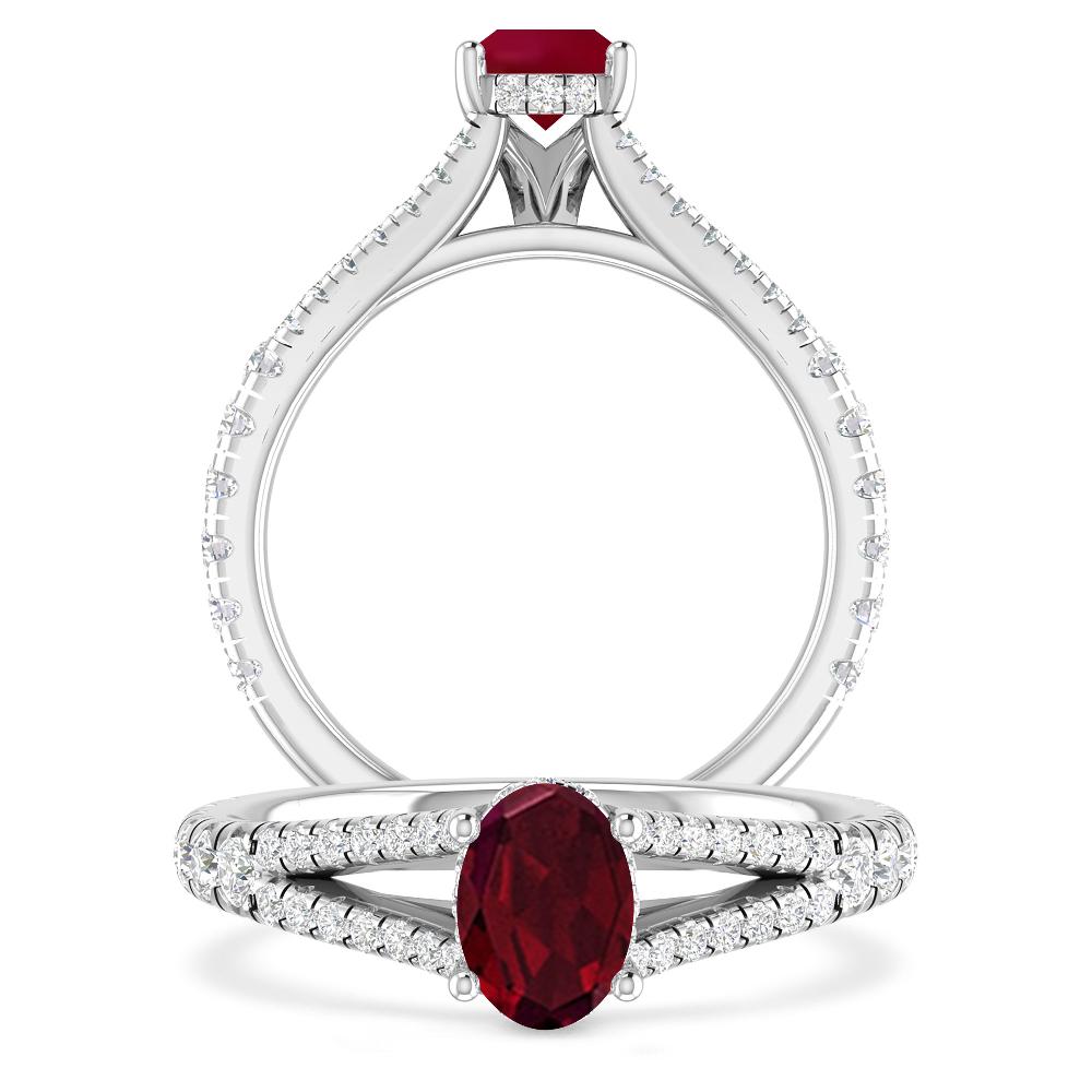 White Gold - Garnet