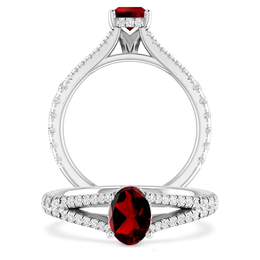 White Gold - Garnet