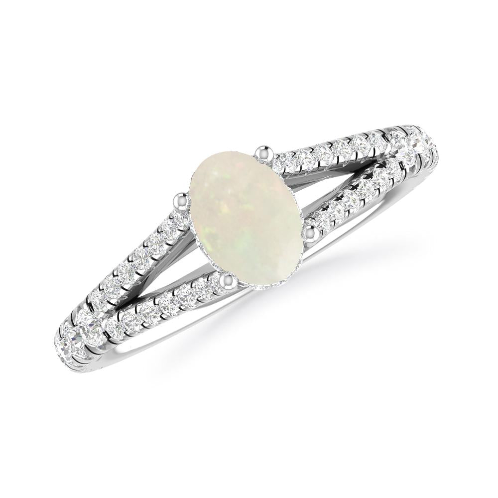 White Gold - Opal