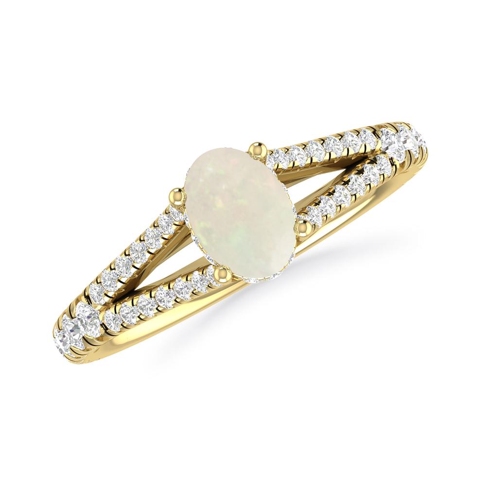 Yellow Gold - Opal