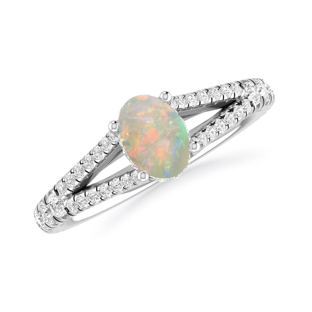 White Gold - Opal