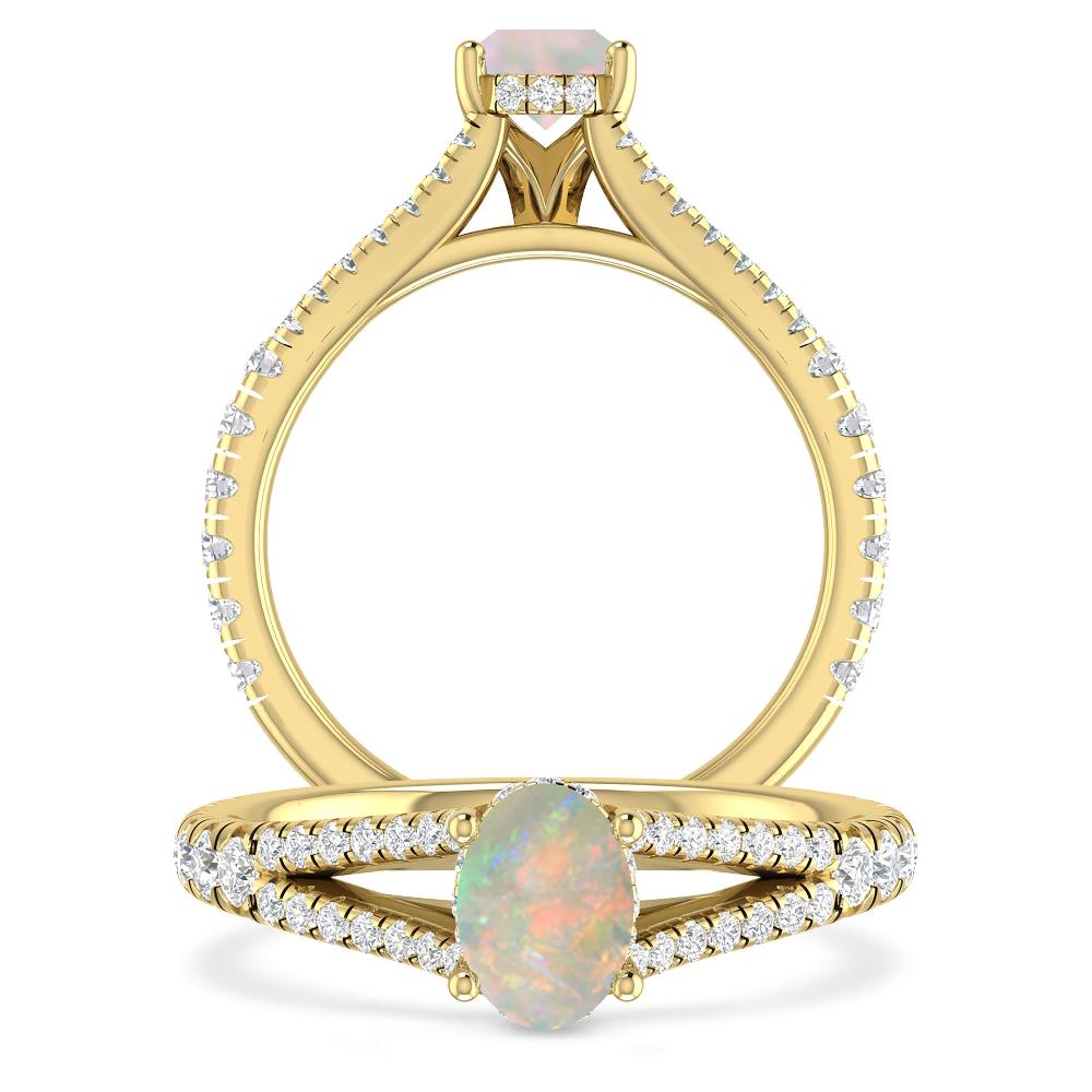 Yellow Gold - Opal