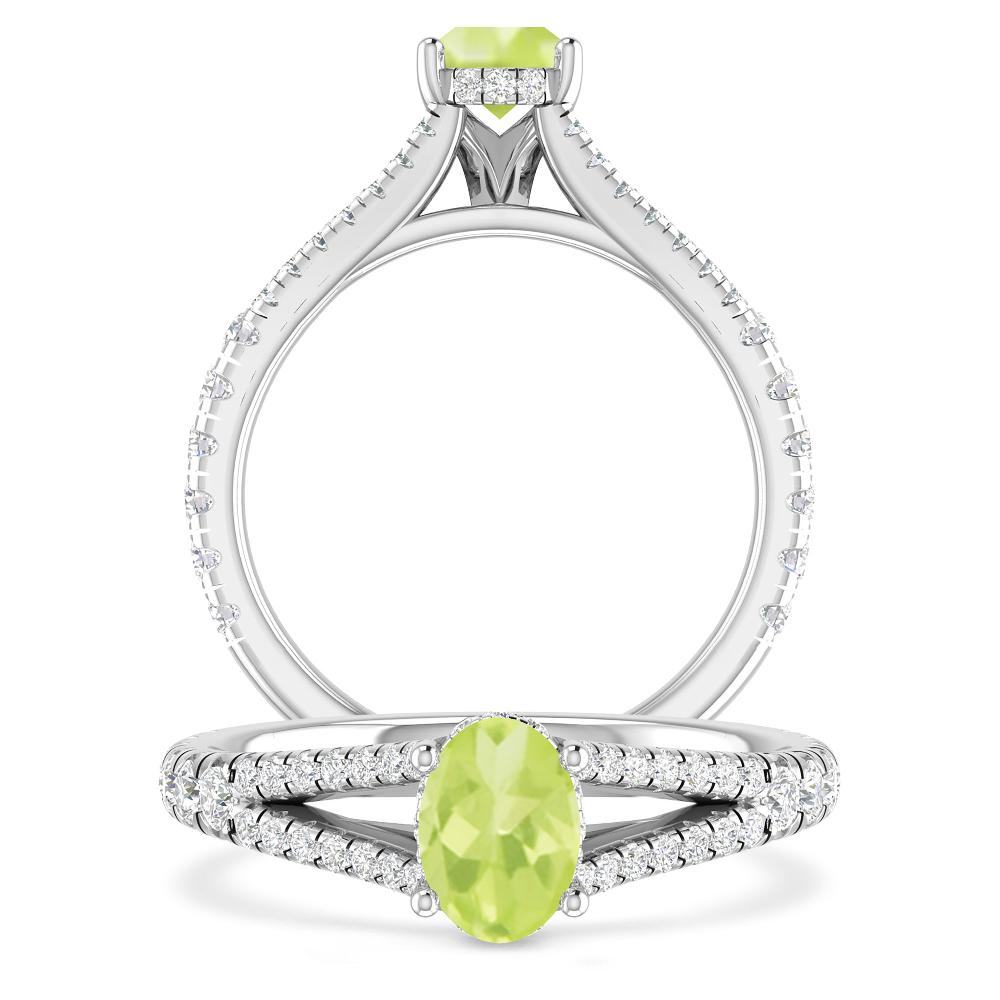 White Gold - Peridot