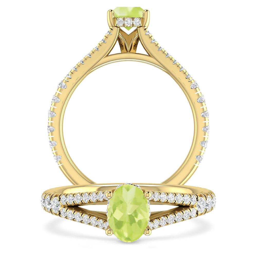 Yellow Gold - Peridot