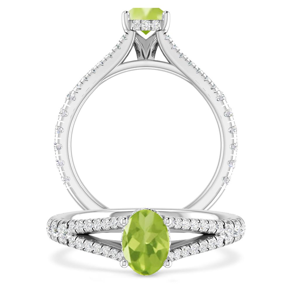 White Gold - Peridot