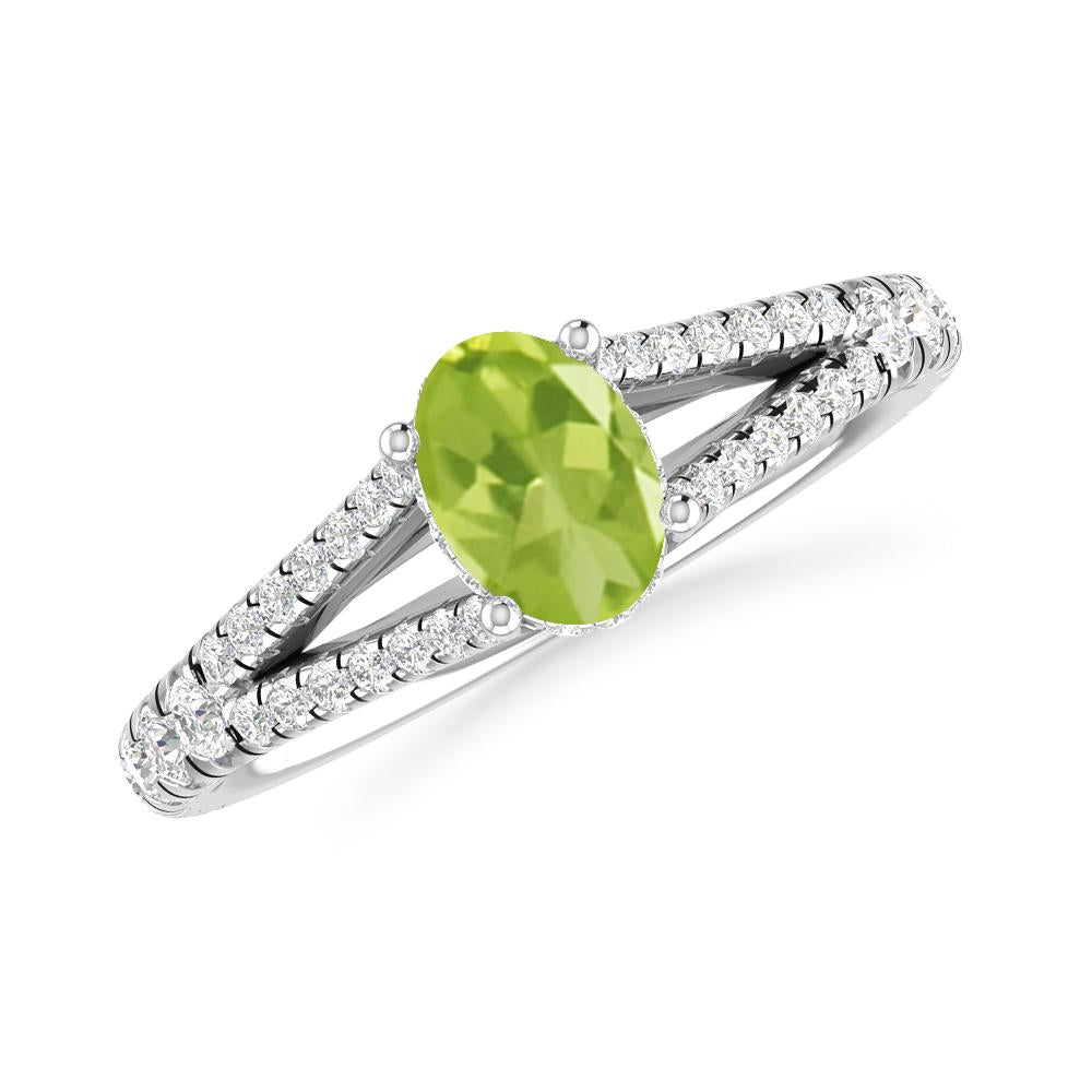 White Gold - Peridot