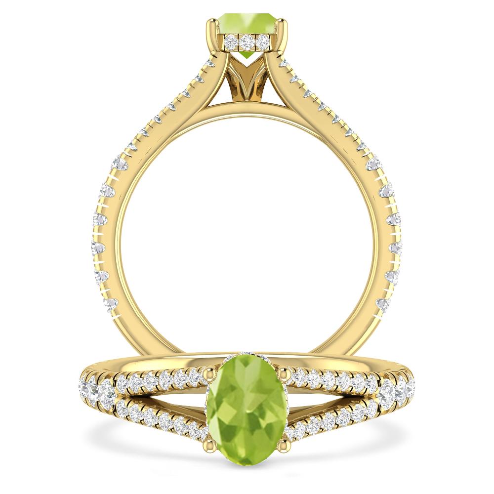 Yellow Gold - Peridot