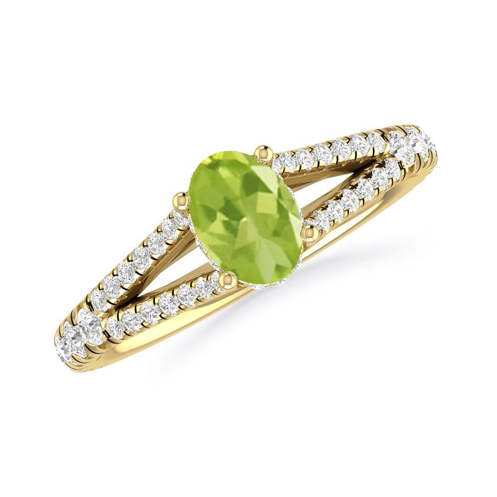 Yellow Gold - Peridot