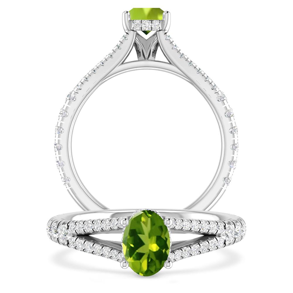 White Gold - Peridot