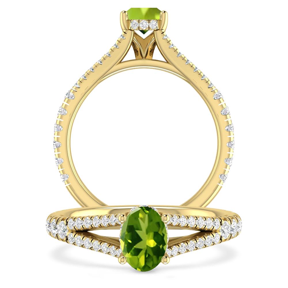 Yellow Gold - Peridot