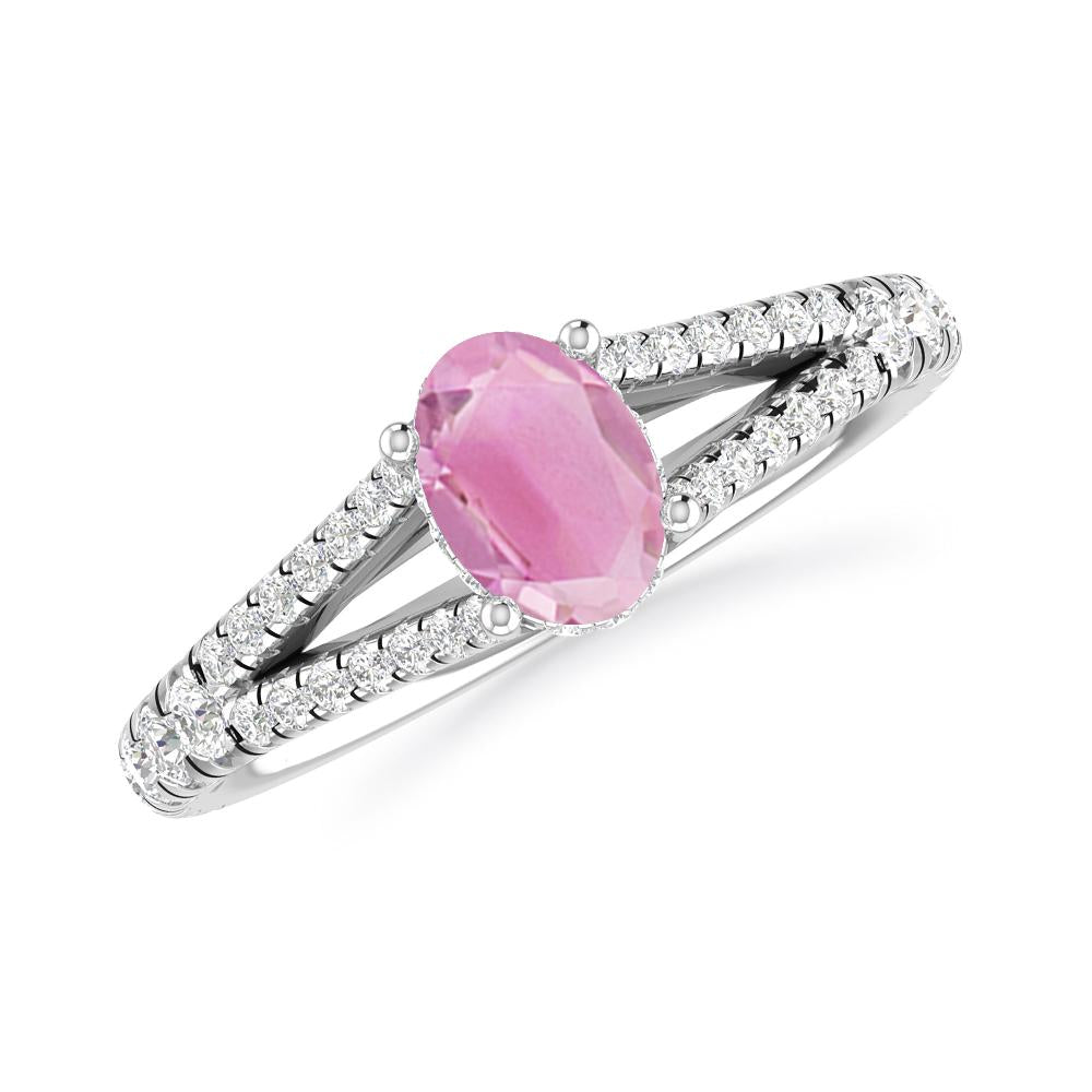 White Gold - Pink Tourmaline