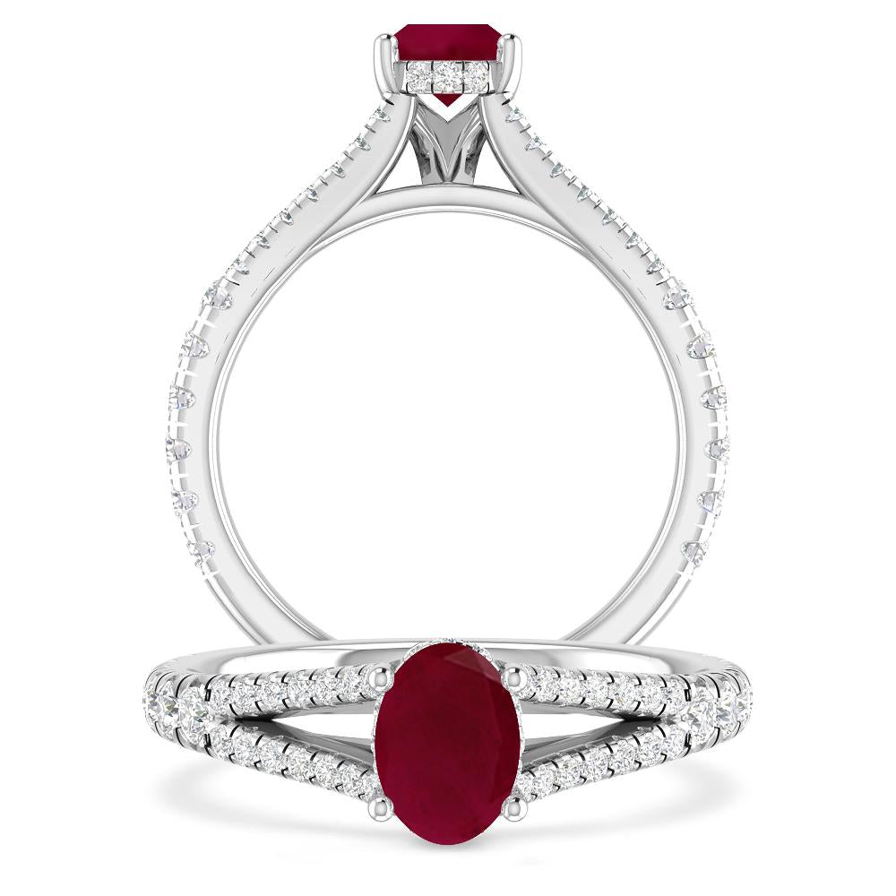 White Gold - Ruby