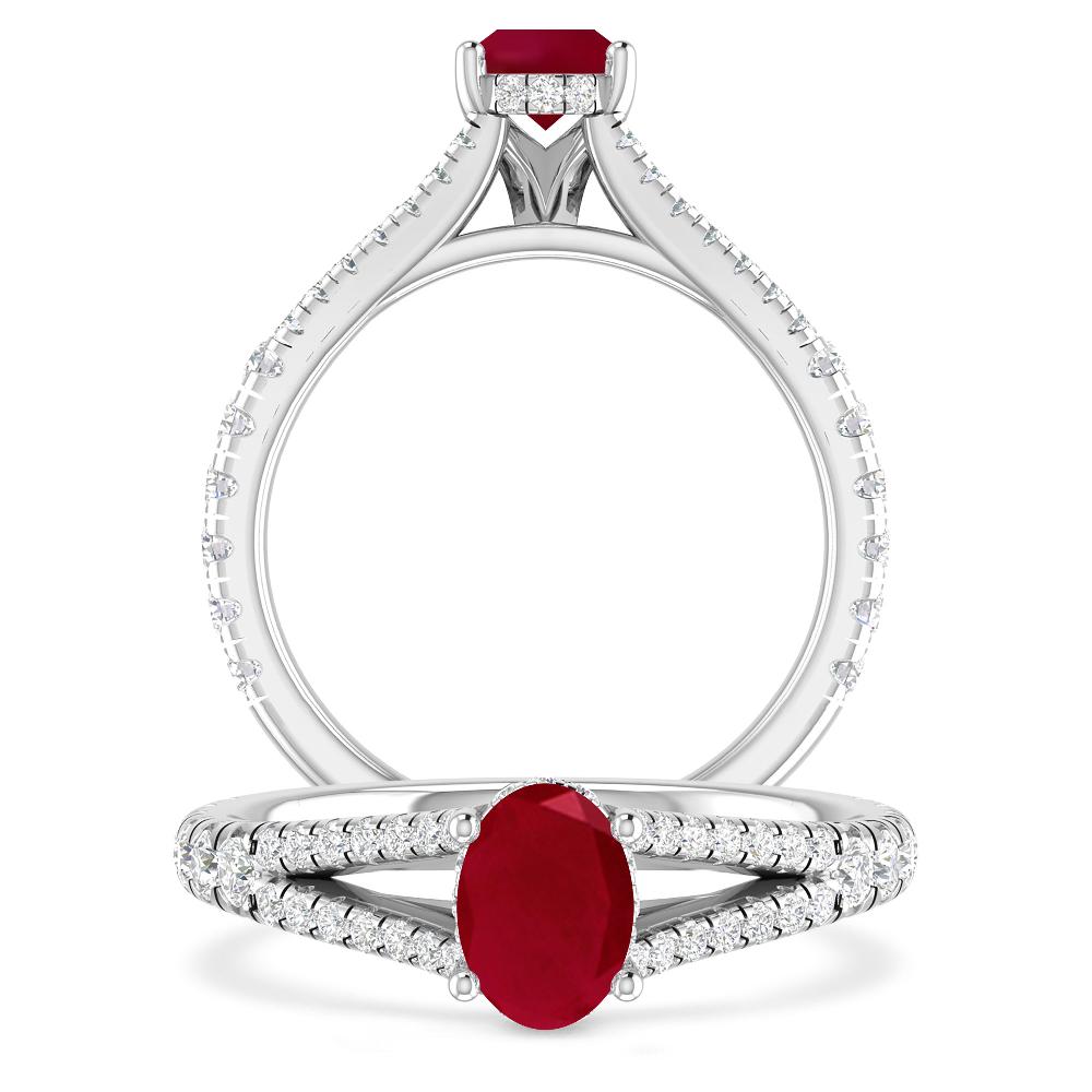 White Gold - Ruby