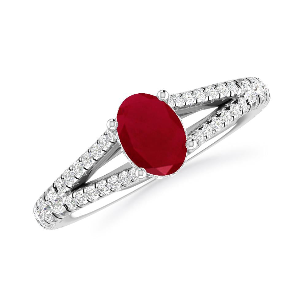 White Gold - Ruby