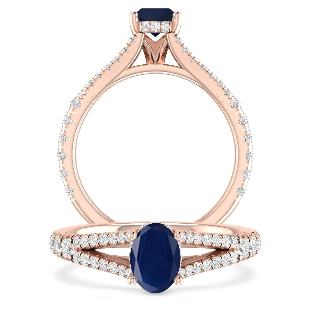 Rose Gold - Sapphire