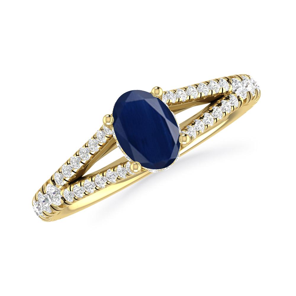 Yellow Gold - Sapphire