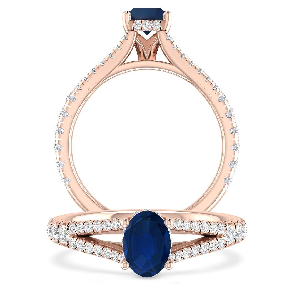 Rose Gold - Sapphire