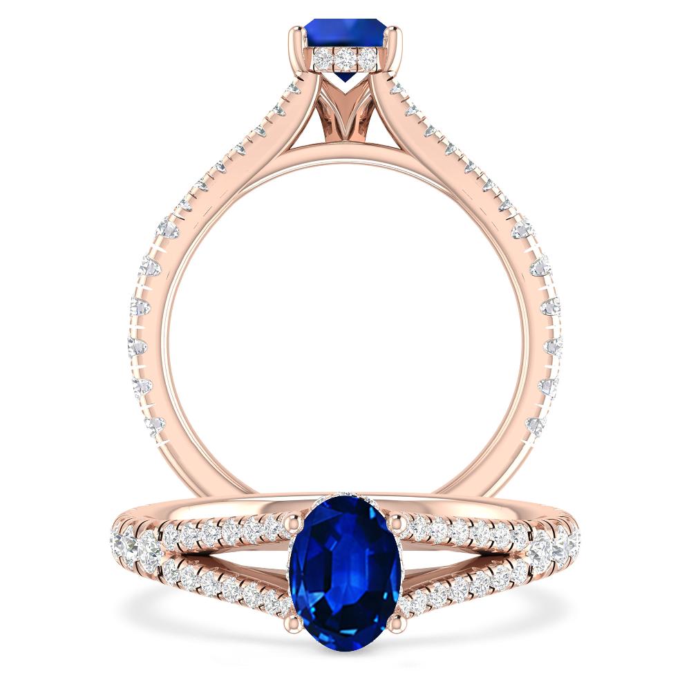 Rose Gold - Sapphire