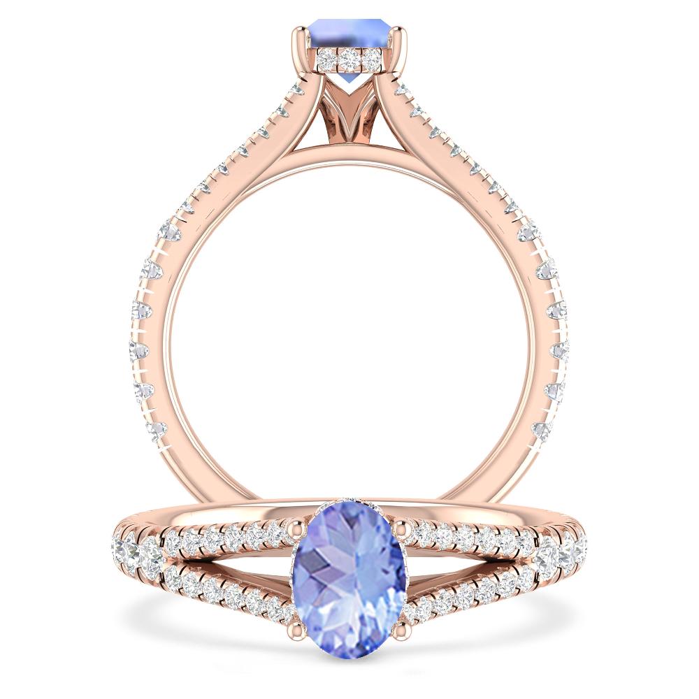 Rose Gold - Tanzanite