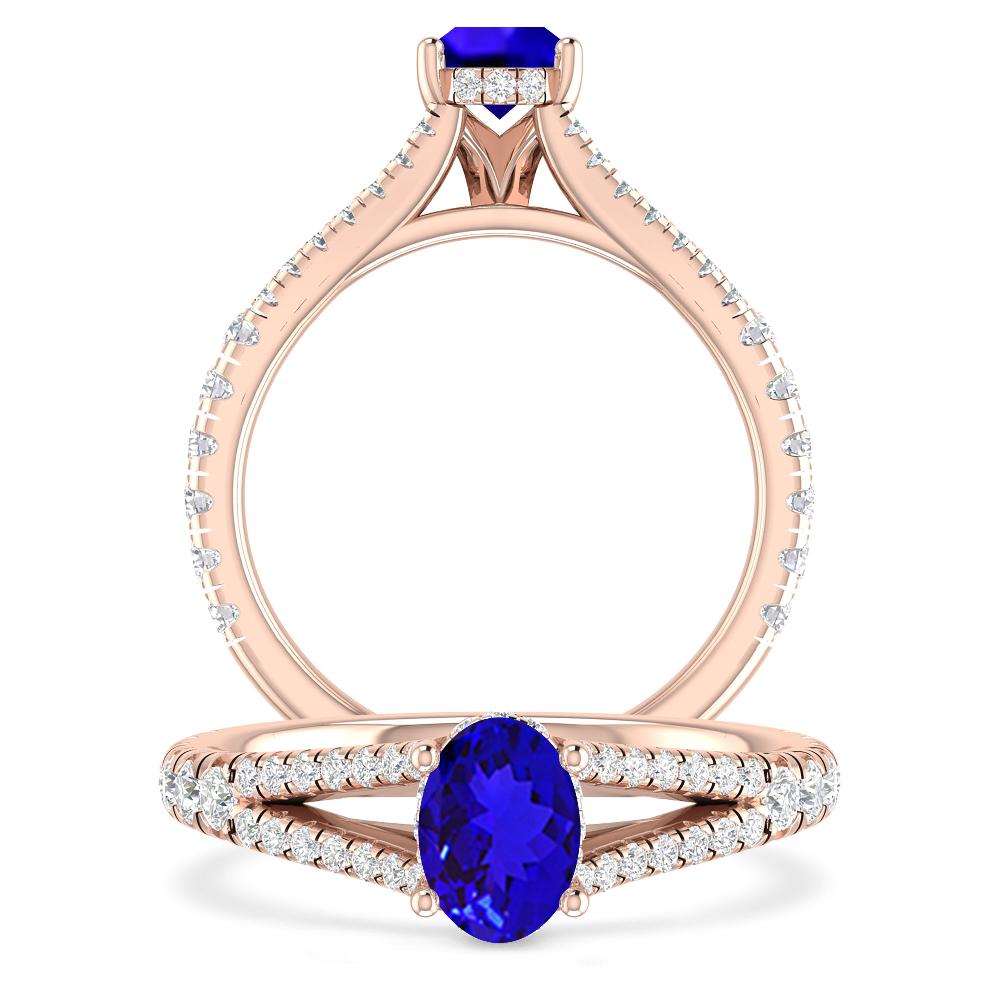 Rose Gold - Tanzanite