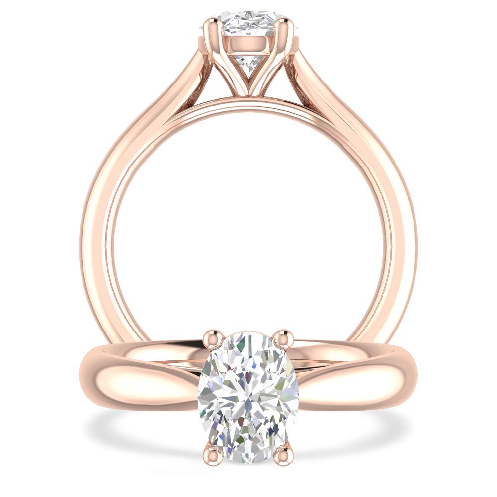 Rose Gold - Oval