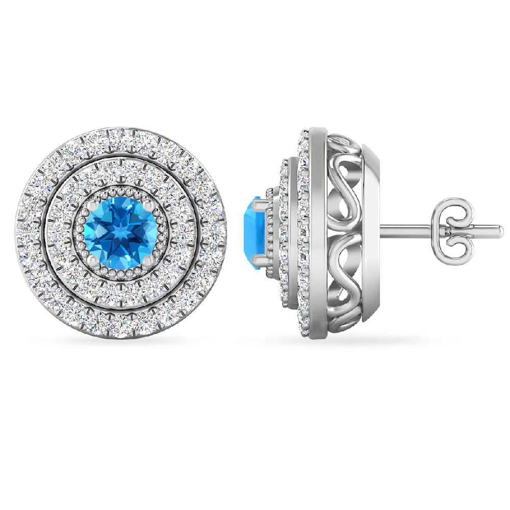 White Gold - Blue Topaz