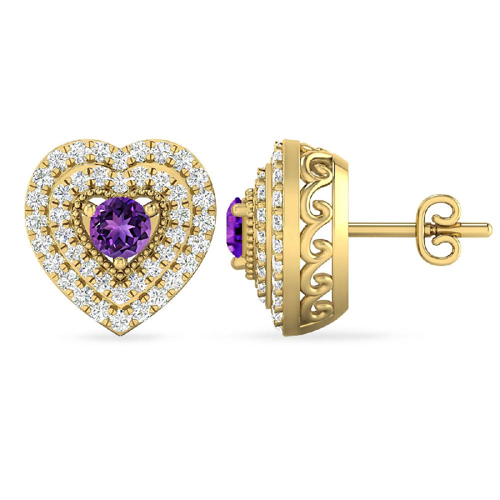 Yellow Gold - Amethyst