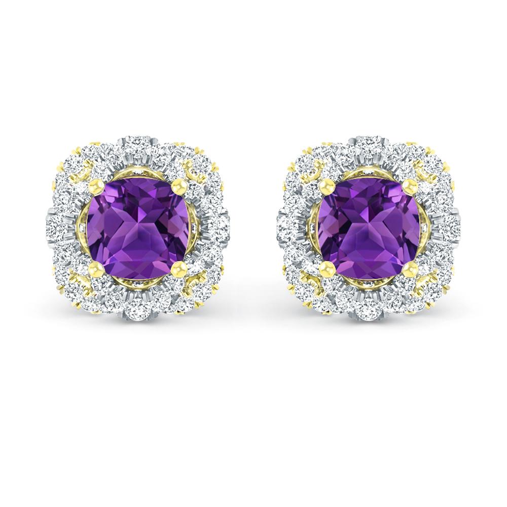 Yellow Gold/White Gold - Amethyst