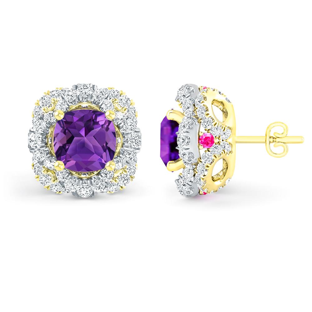 Yellow Gold/White Gold - Amethyst