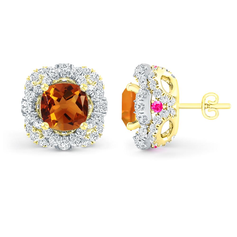 Yellow Gold/White Gold - Citrine