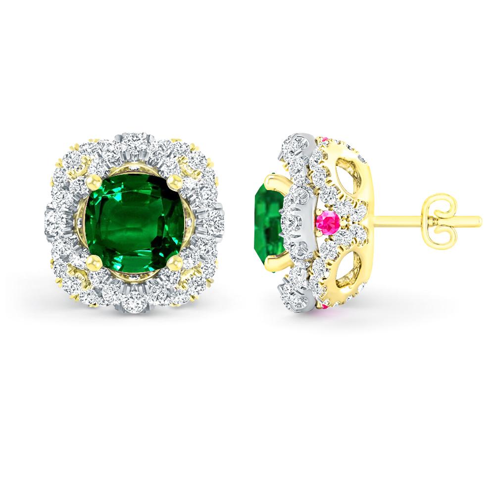 Yellow Gold/White Gold - Emerald