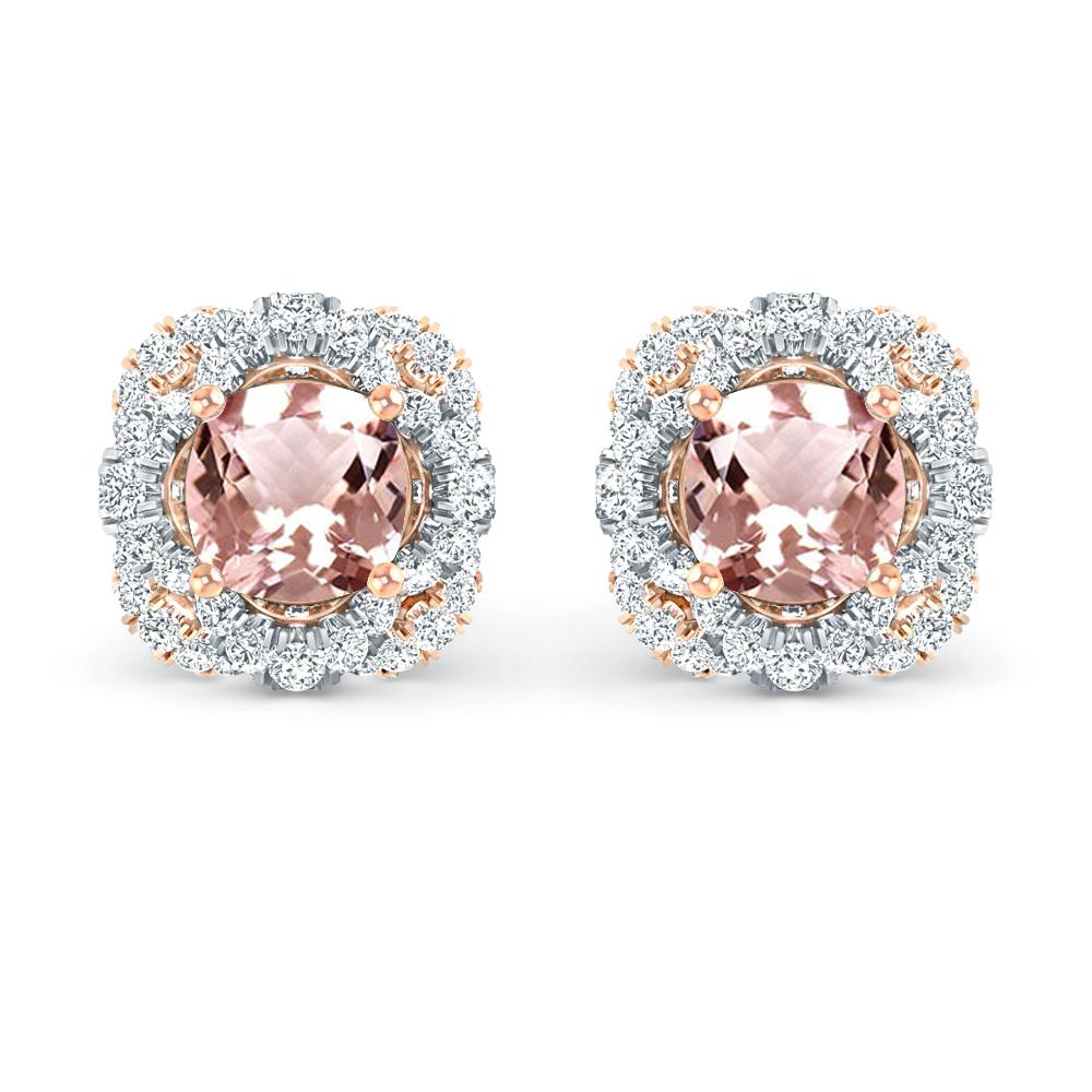 Rose Gold/White Gold - Morganite