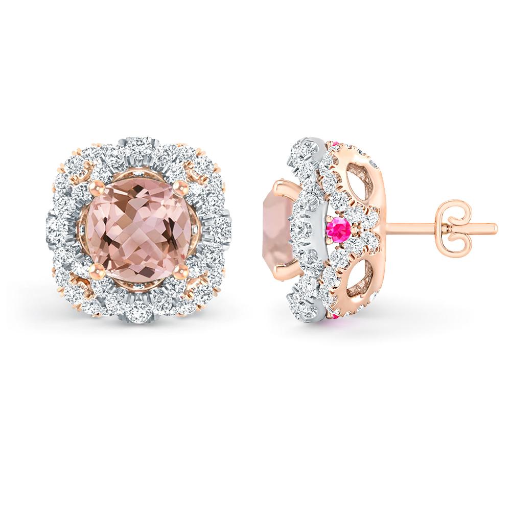 Rose Gold/White Gold - Morganite