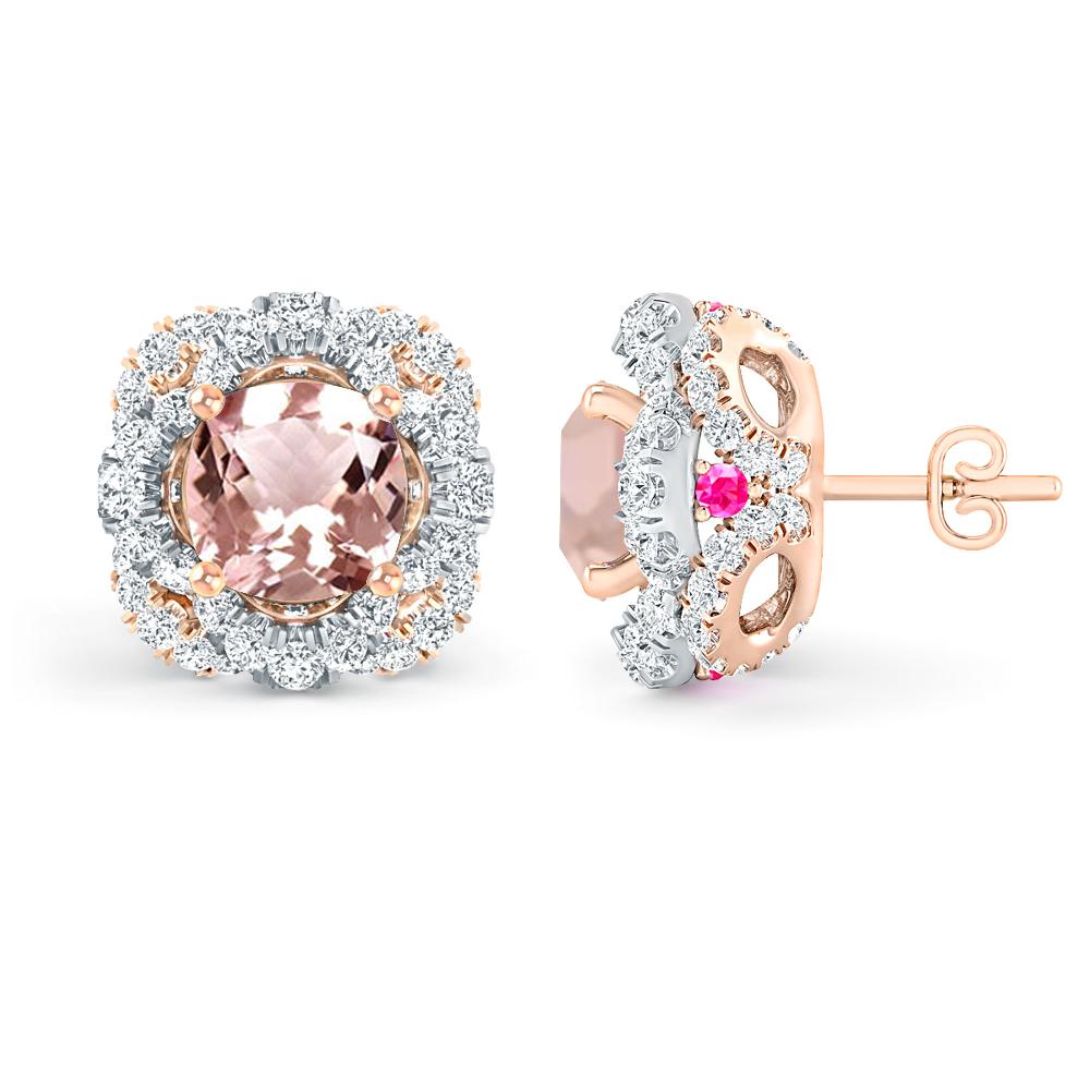 Rose Gold/White Gold - Morganite