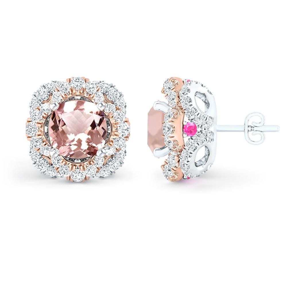 White Gold/Rose Gold - Morganite