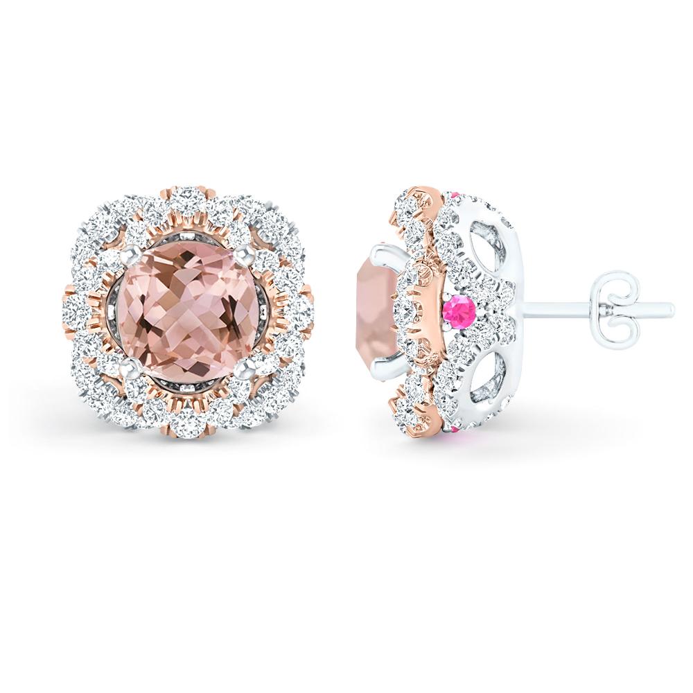 White Gold/Rose Gold - Morganite