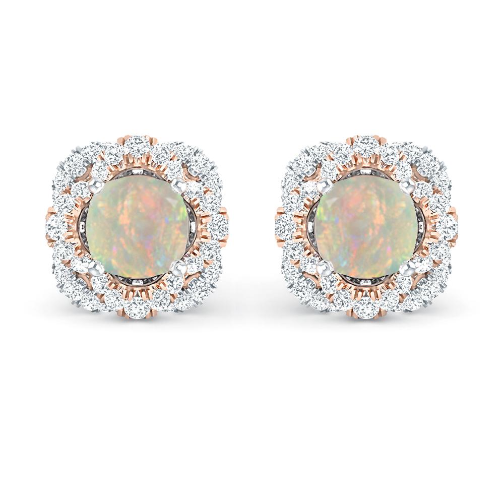 White Gold/Rose Gold - Opal