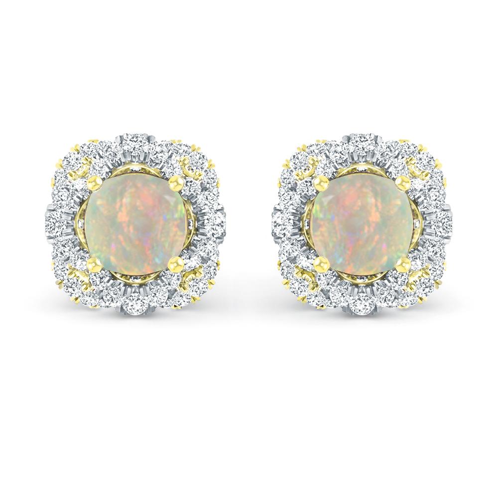 Yellow Gold/White Gold - Opal