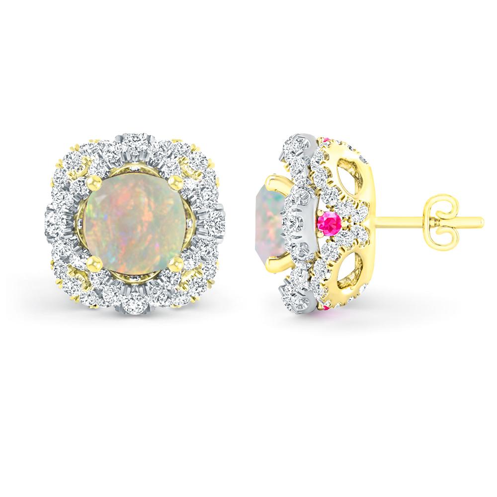 Yellow Gold/White Gold - Opal