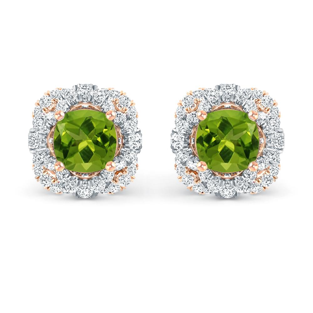 Rose Gold/White Gold - Peridot